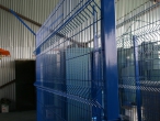 Панельный забор (синий цвет)